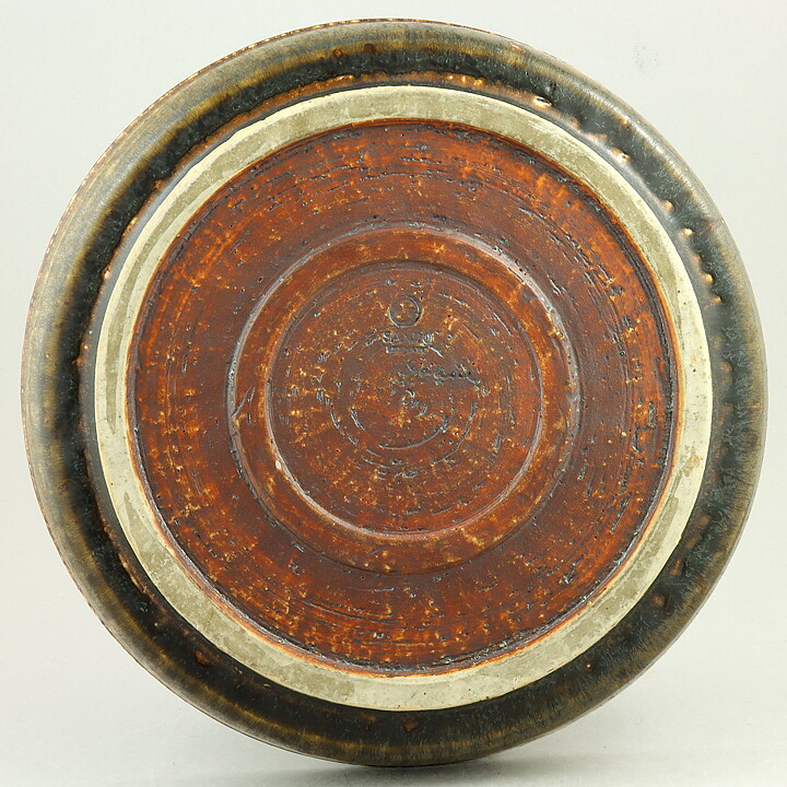 Edith Sonne Bruun (Saxbo 1951–1968) Brown Sturdy Dish 28 cm