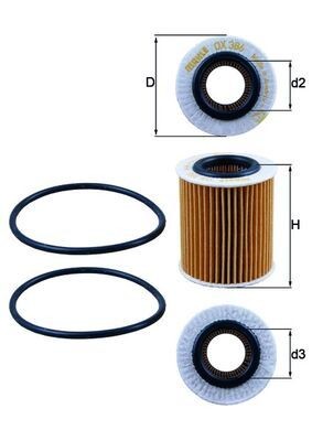 Oljefilter  "Premium" Fabr Mahle -Saab /Opel  m.fl Diesel 1,9