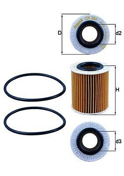 Oljefilter  "Premium" Fabr Mahle -Saab /Opel  m.fl Diesel 1,9
