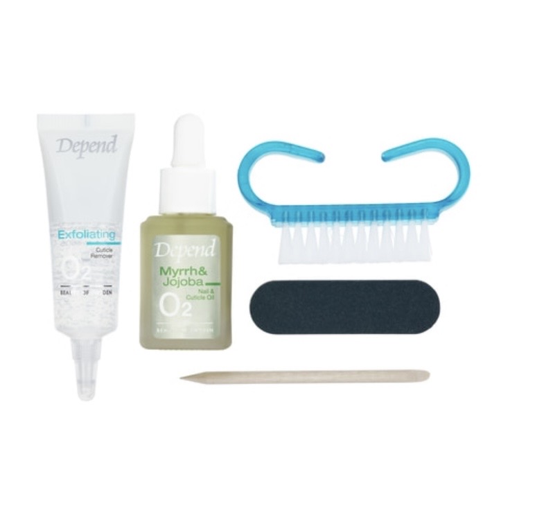 Depend O2 2-step Action Nail Care Kit - 2