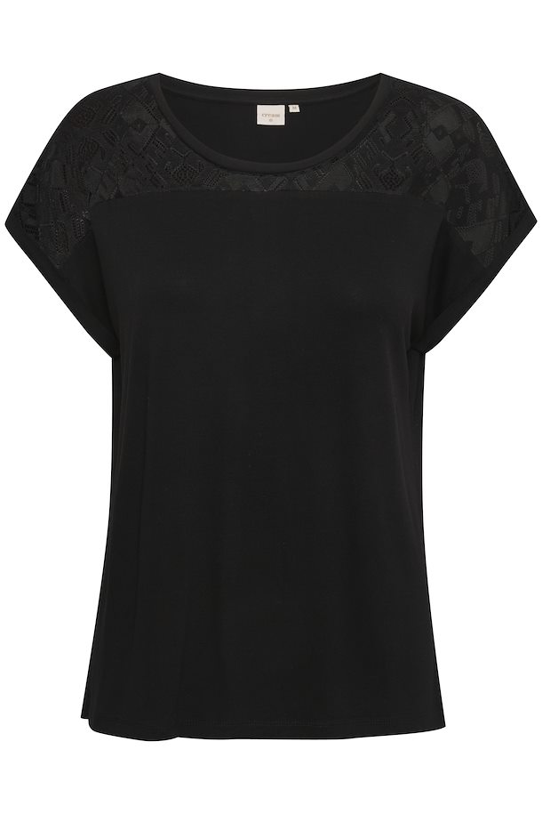 CRTULLA T-SHIRT - SVART - CREAMCRS - 4