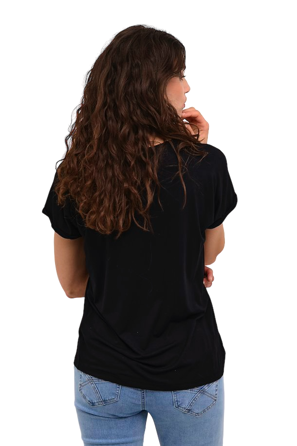 CRTULLA T-SHIRT - SVART - CREAMCRS - 2