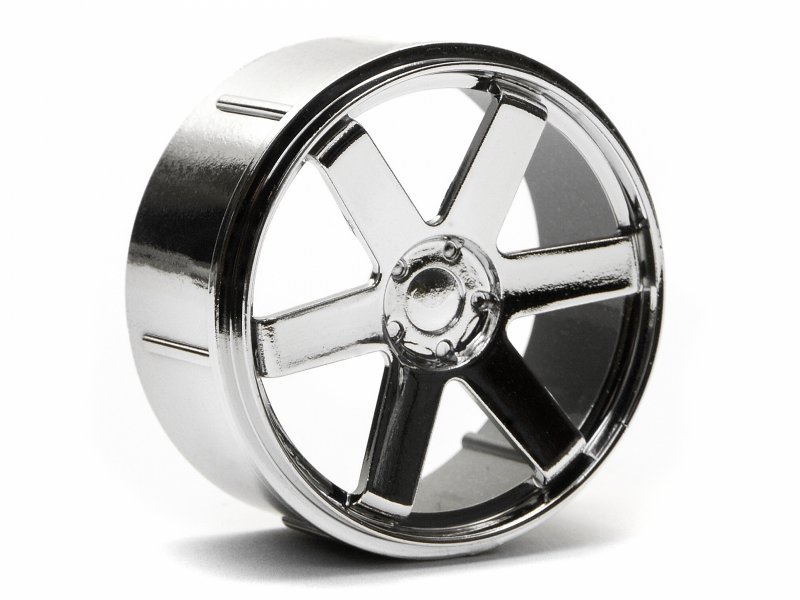 HPI 73412 - WHEEL SET (CHROME/MICRO RS4) - 2