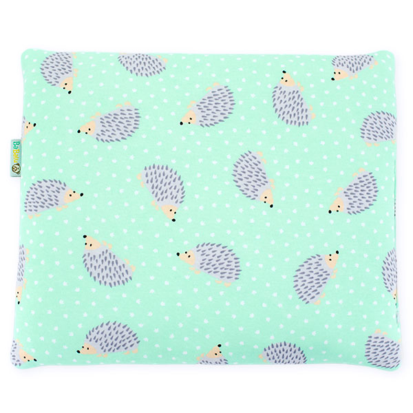 Baumwollkissen mit Igel (grün)