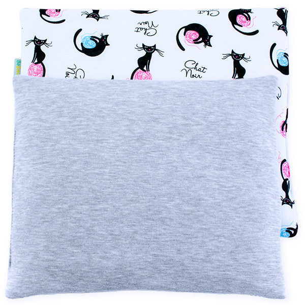 Baumwollkissen mit Katzen ( chat noir)