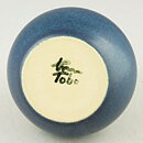 Triller Tobo (1950s) Unique Blue Vase 9 cm