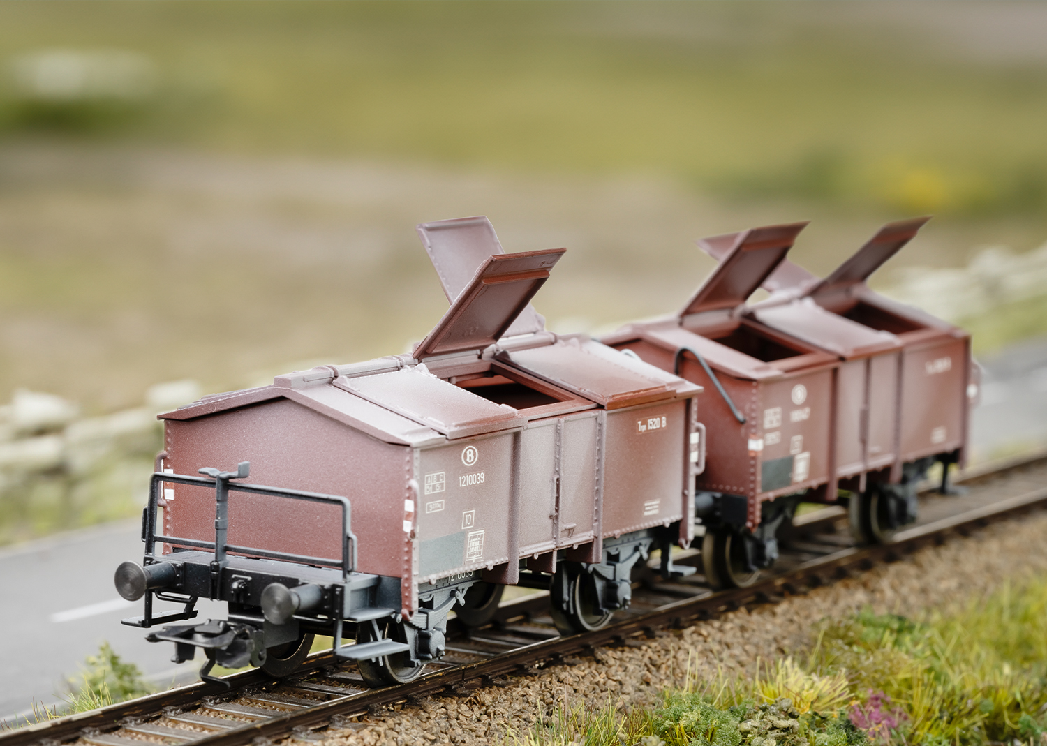 Klappdeckelwagen-Set SNCB - 2