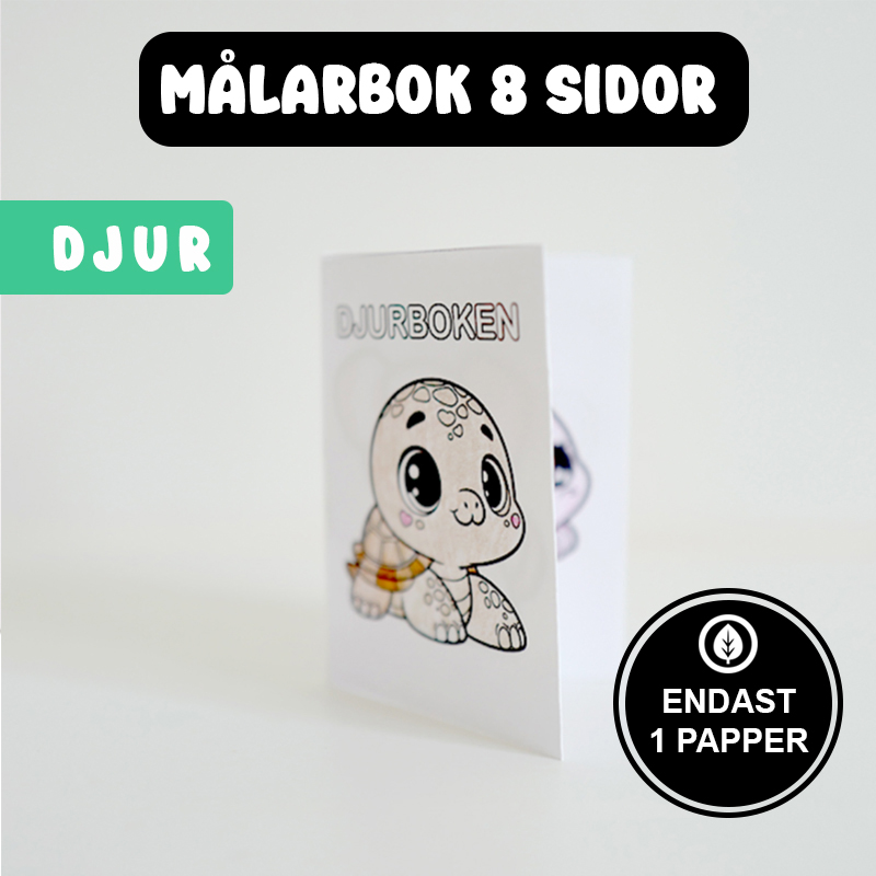 Målarbok Djur för barn