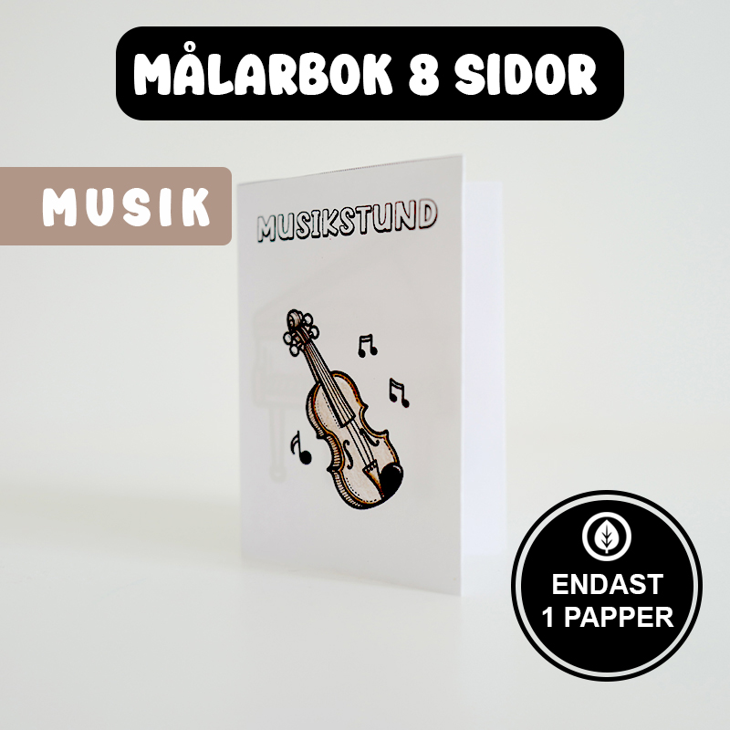 Målarbok Musik