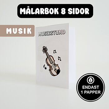 Målarbok Musik