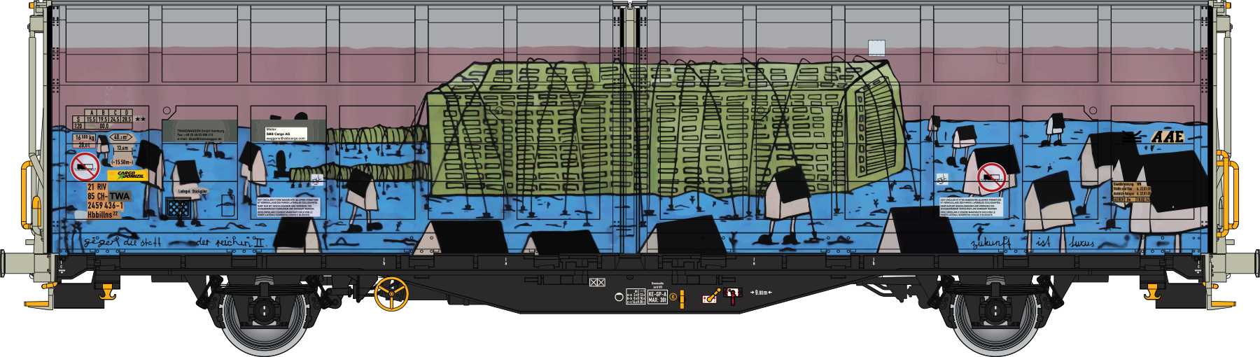 Godsvagn Hbbillns CH-TWA, VI - 2