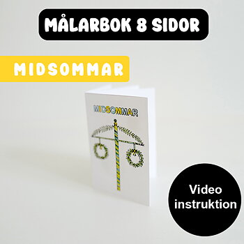 Pyssel Midsommar - Målarbok