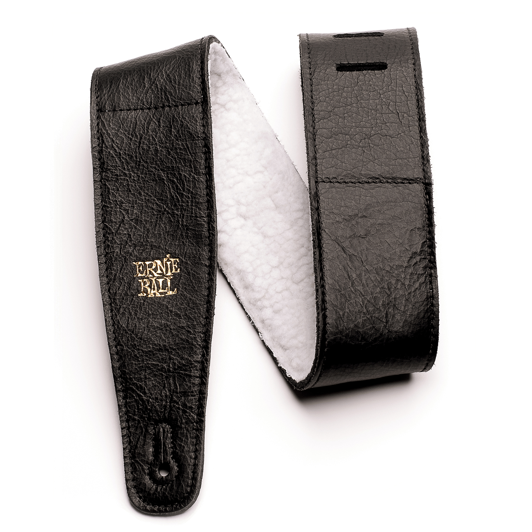 Ernie Ball EB-4137 Italian Leather Strap (Black)