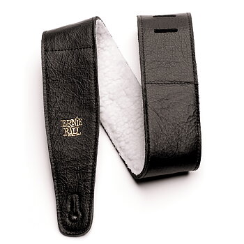 Ernie Ball EB-4137 Italian Leather Strap (Black)