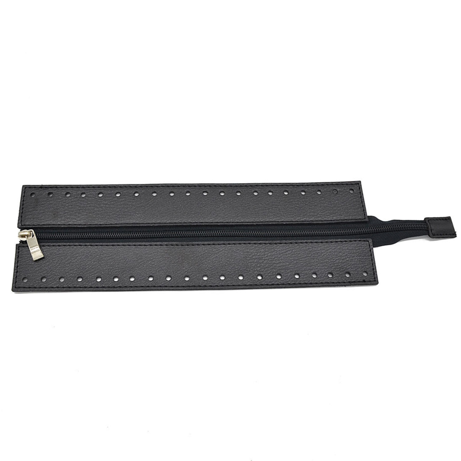 Dragkedja 30 cm med stop till väska, svart - 2