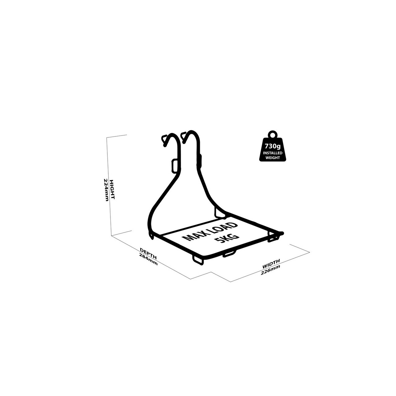 アクセサリー Jack The Bike Rack JACK the Bike Rack Handlebar Rack - Black - UrbanBikeWear.pl