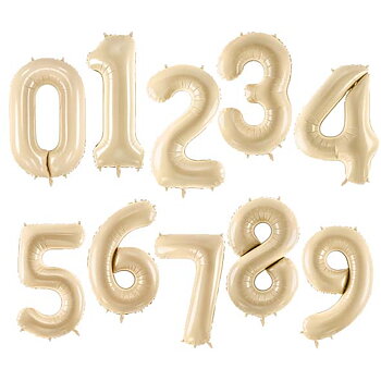 Sifferballong - Beige - 72 cm
