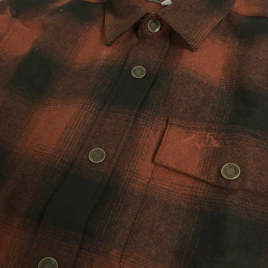 Swedteam Lynx Wool Shirt Dark Orange - 5