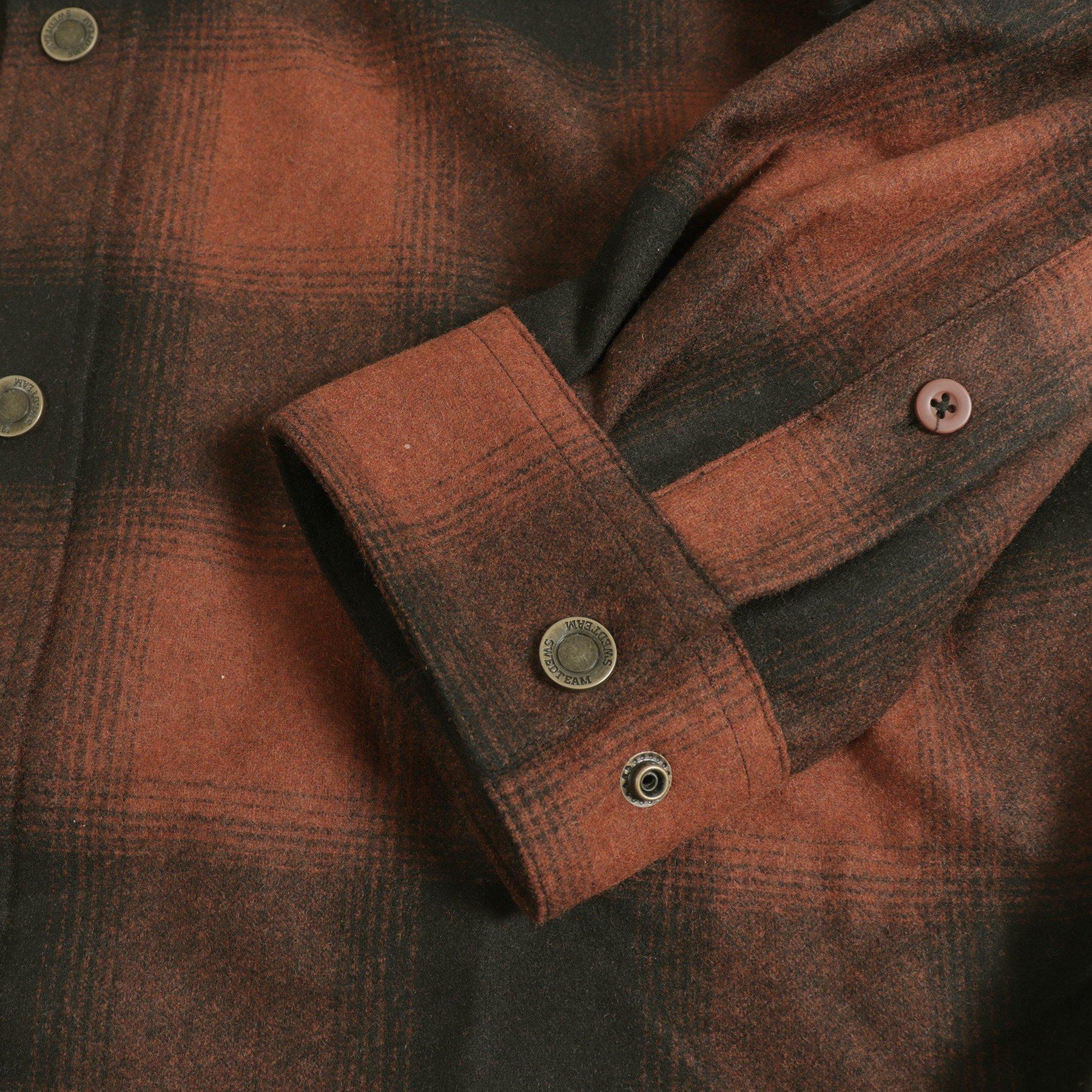 Swedteam Lynx Wool Shirt Dark Orange - 3