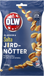 OLW Jordnötter Salta 165g 30st