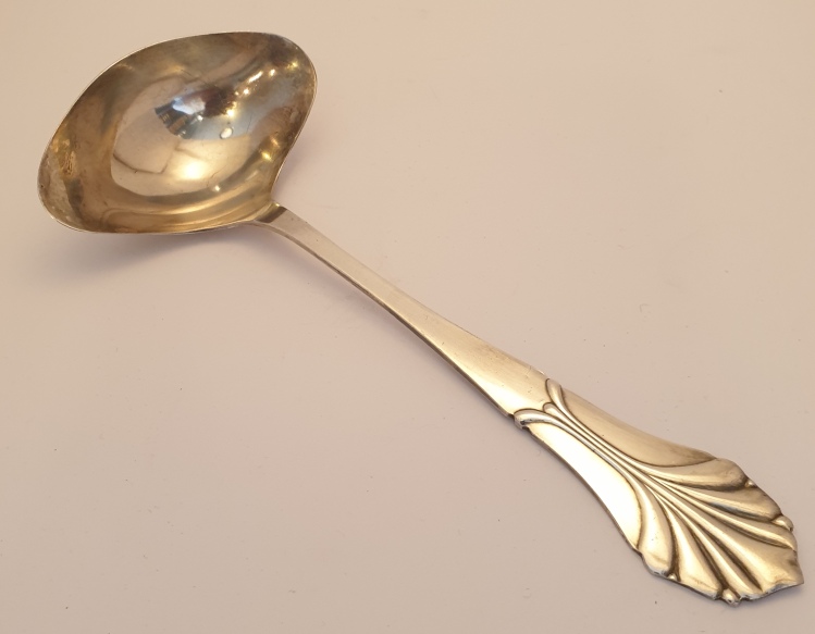 Sauce spoon double-sided electro plate 1920s
