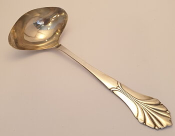 Sauce spoon double-sided electro plate 1920s