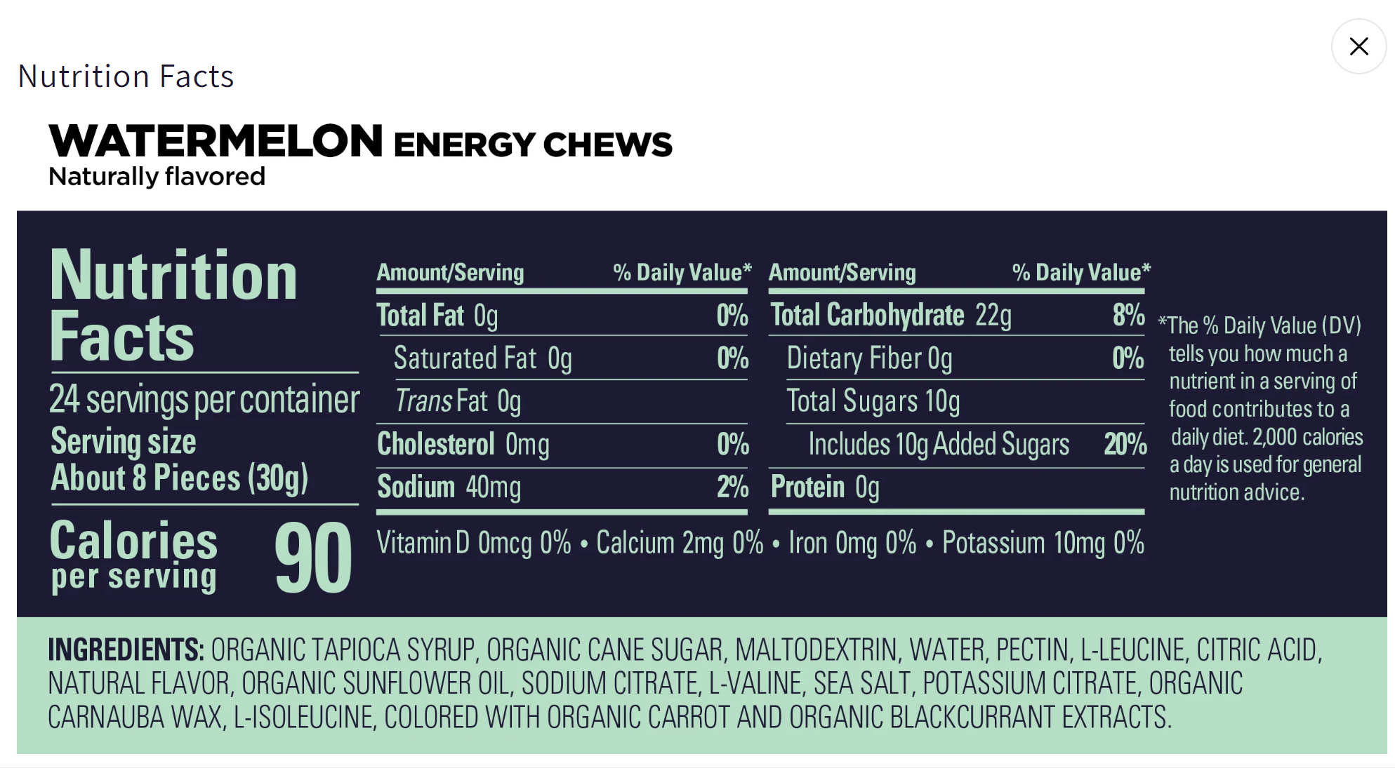 GU Energy chews - Watermelon, 16 pieces - 3