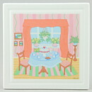 Pia Rönndahl (Villa Rosa 1985) Wall Plaque with Dining Room Motif 12 cm