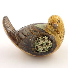 Josef Simon (1960s) Rounded Dove with Earthy Glaze 15/10 cm