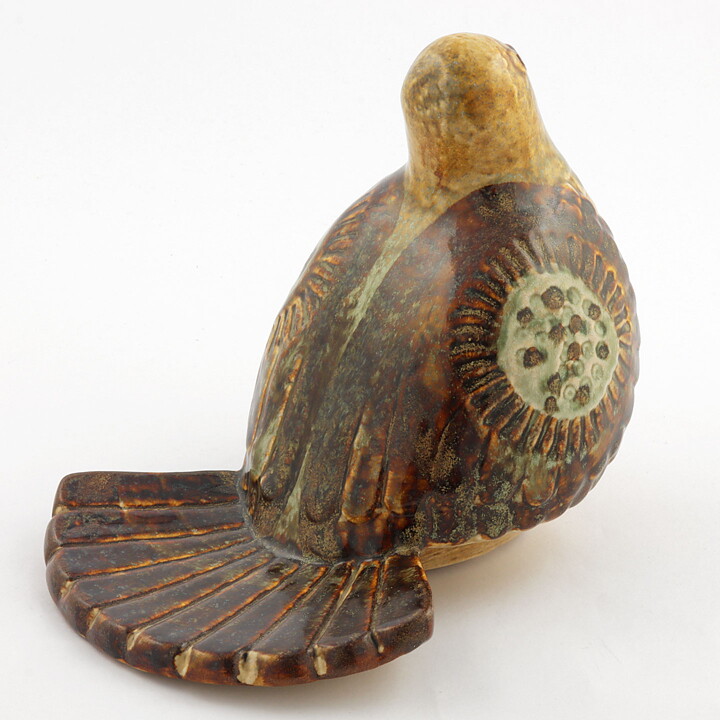 Josef Simon (1960s) Rounded Dove with Earthy Glaze 18/15 cm