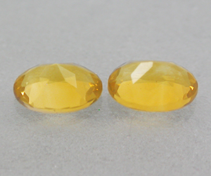 1,42 ct muy bonitas piedras preciosas de citrino naturales ovaladas a juego - 2