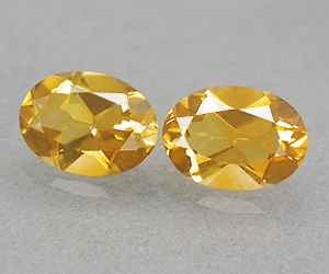 1,42 ct muy bonitas piedras preciosas de citrino naturales ovaladas a juego - 3