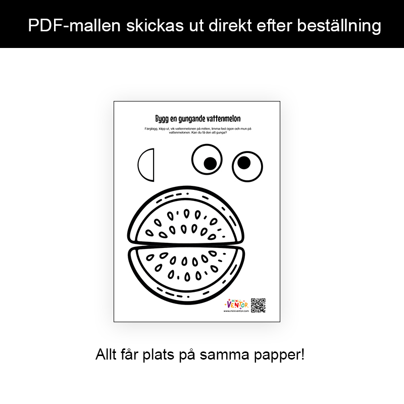 Sommarpyssel - Vattenmelon som Gungar - 4