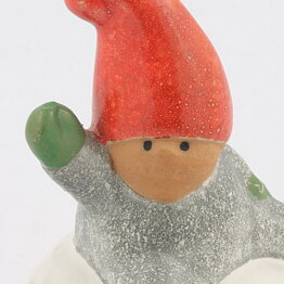 Lisa Larson (1996) Sporty Snowball Elf (Gray) 11 cm <Early Production>