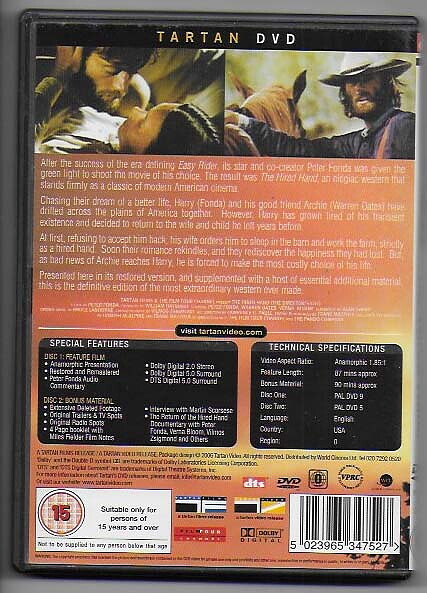 The Hired Hand DVD 2-disc Collector's Edition Tartan