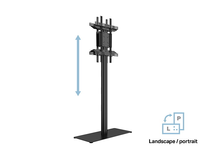 M Display Stand 180 Floorbase B2B Black