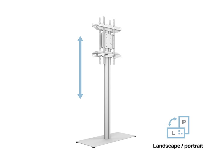 M Display Stand 180 Floorbase B2B White