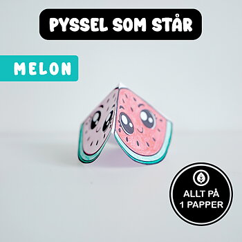 Sommarpyssel - Vattenmelon som står själv