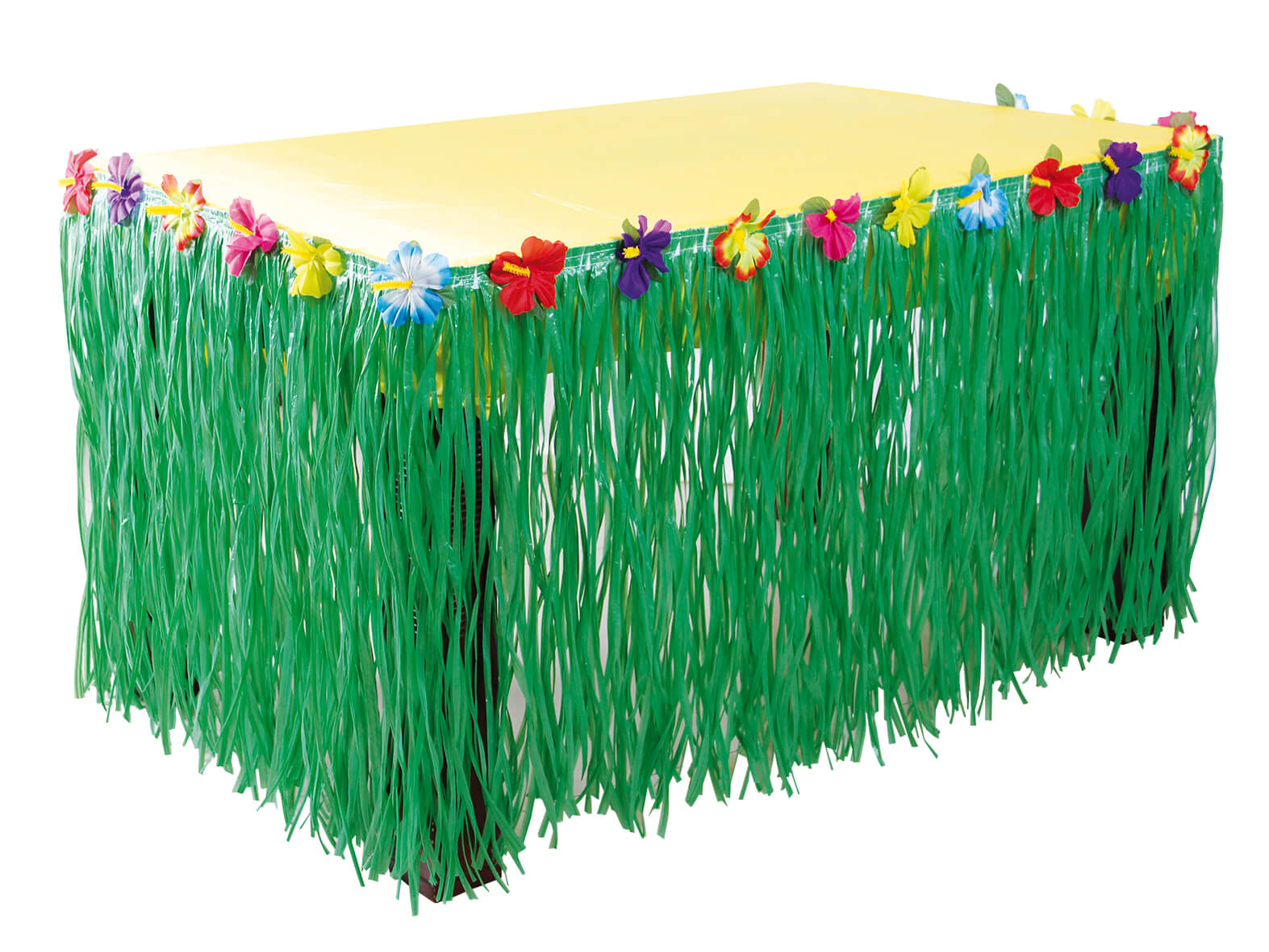Bordskjol - Hawaii-krans - Grön med blommor