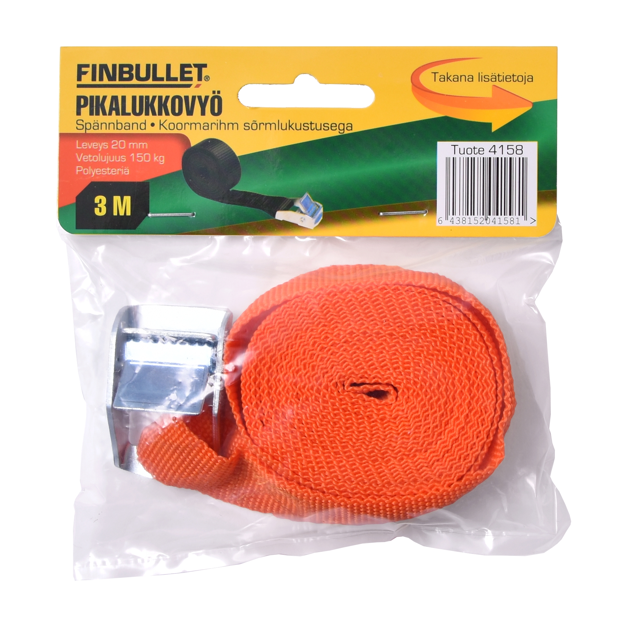 Spännband 3m 150kg 20mm - 2
