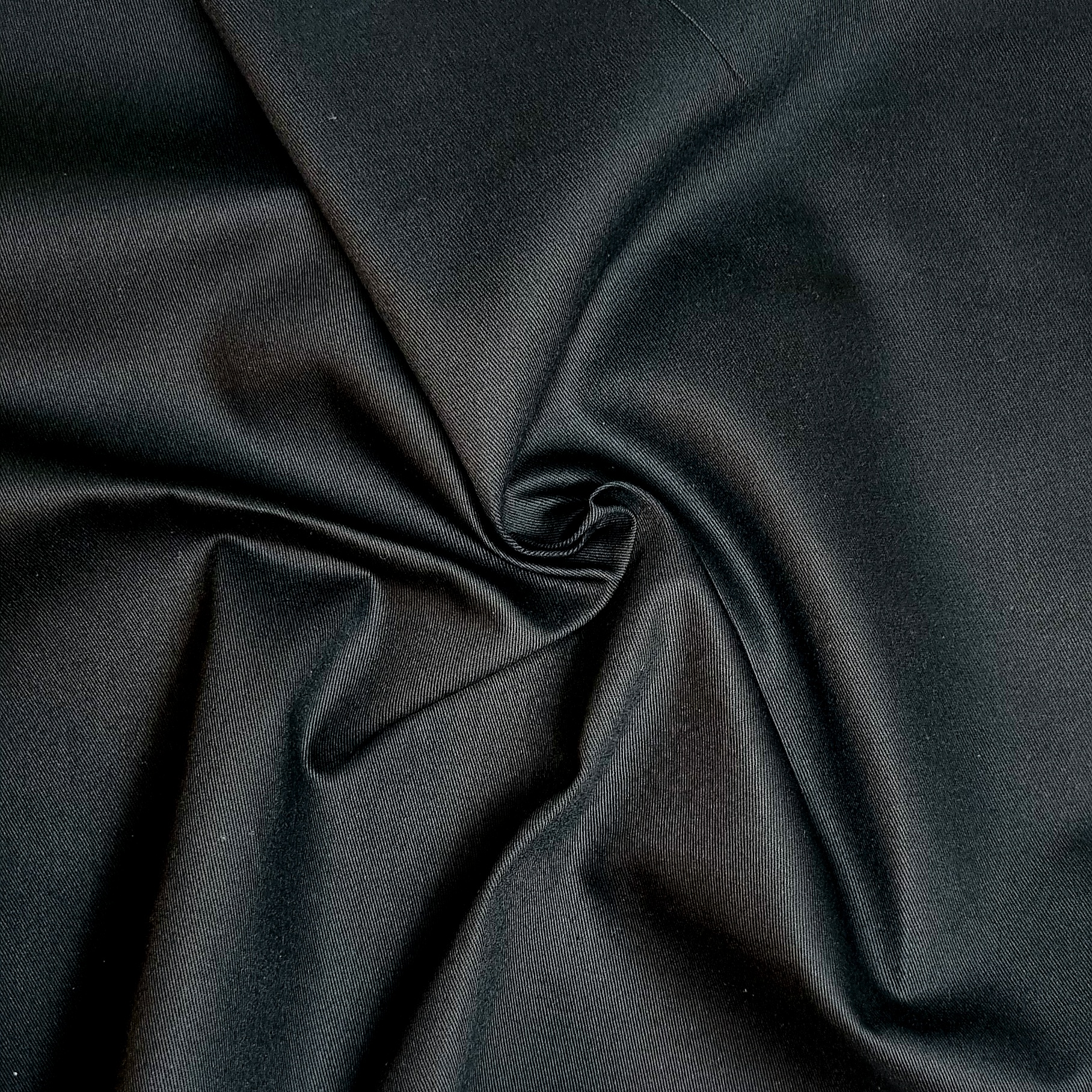 Mellankraftig twill bomull Svart NB888