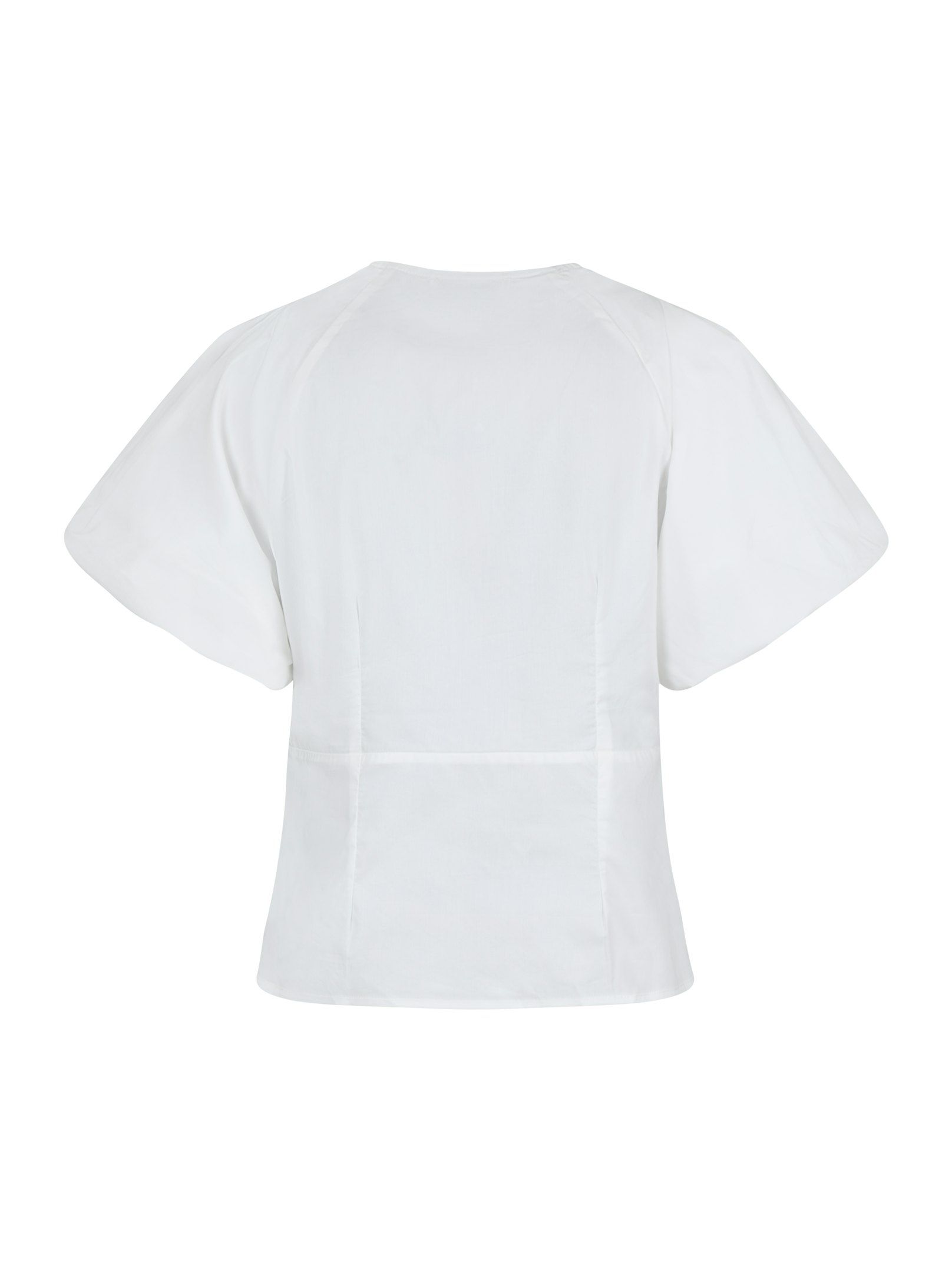 Irina Poplin Blouse White - 2