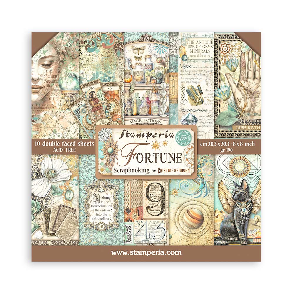 Fortune 8x8 Inch Paper Pack