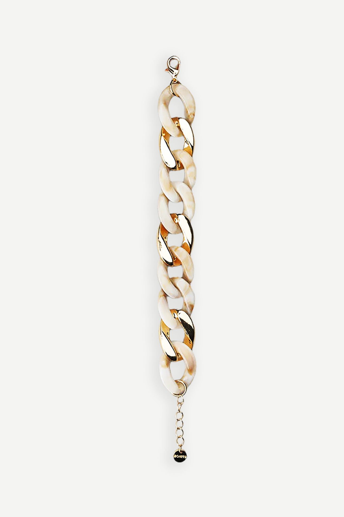 BOW19 Big Chain Bracelet Beige gold