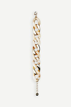 BOW19 Big Chain Bracelet Beige gold