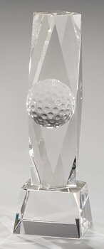 Crystal Tower with Golf ball, 200 mm