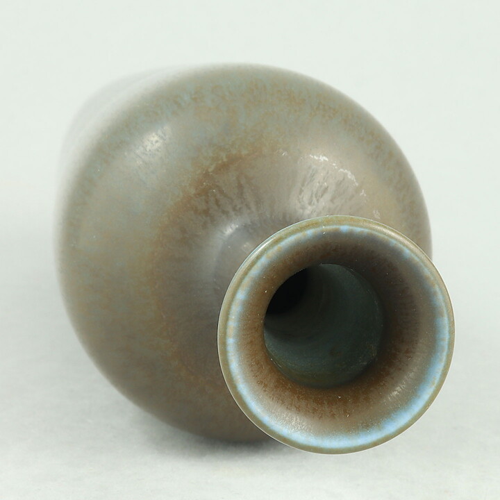 Berndt Friberg (1965) Unique Brown Haresfur Vase 19 cm