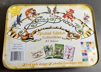 Amy Brown -Elf Kort set - 12st med Kuvert "Believe"