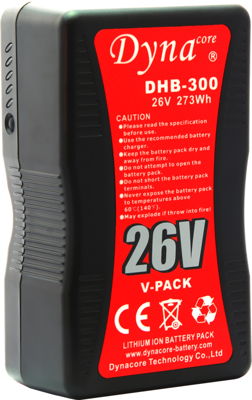 Dynacore V-Mount Battery DHB-300 273Wh 26V 30A