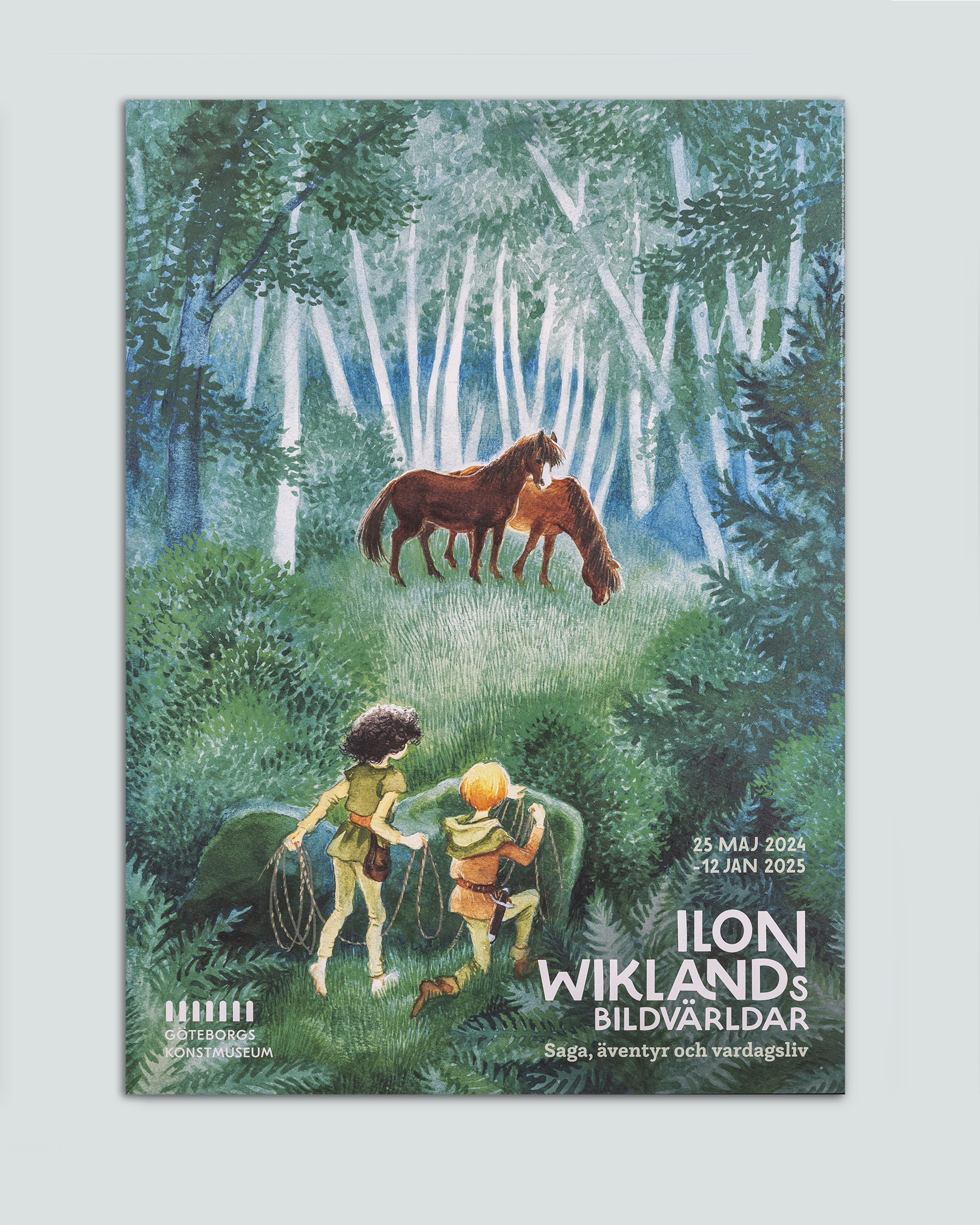 Affisch, Ilon Wiklands bildvärldar. Saga, äventyr och vardagsliv, Ronja 